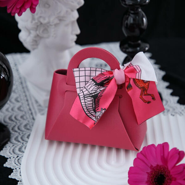 Rose red wedding favors boxes