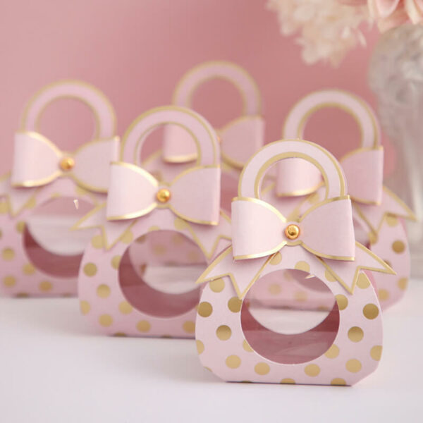 pink wedding favors boxes