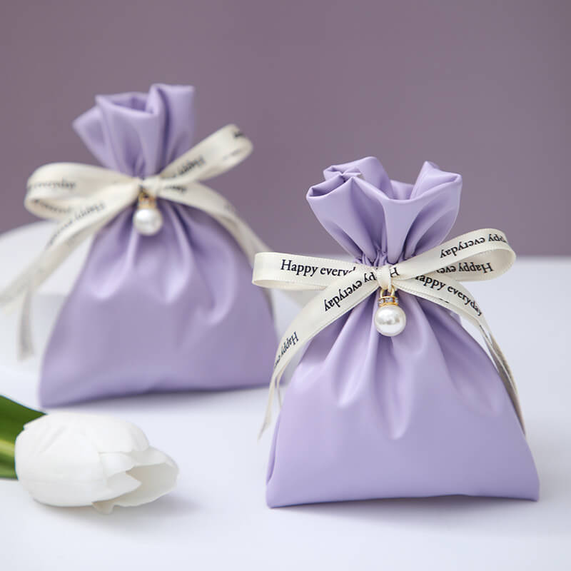 Purple wedding favors boxes