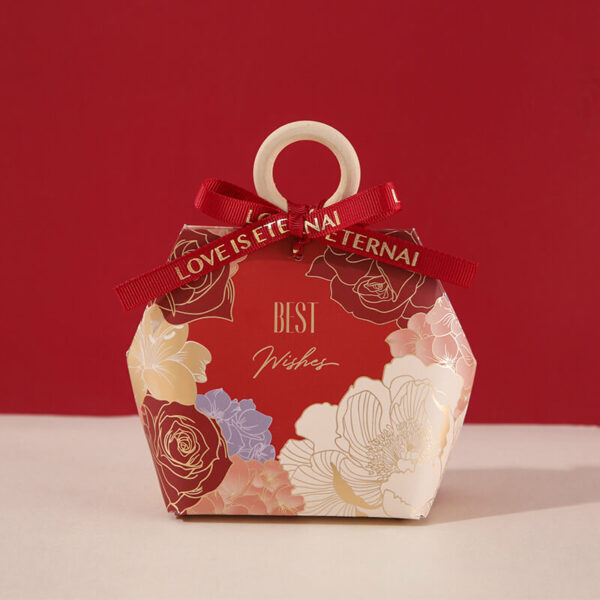 red wedding favors boxes